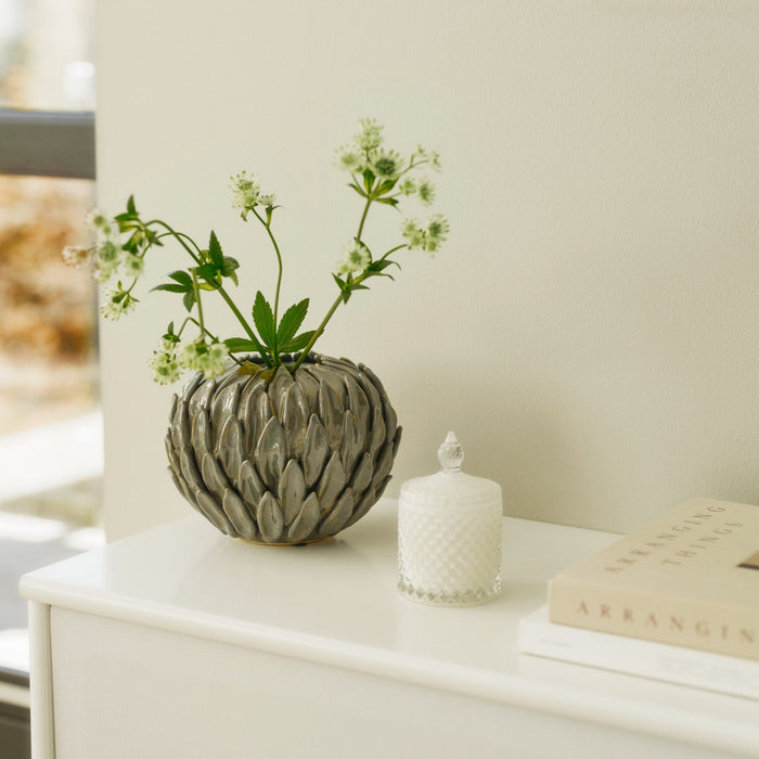 Peony White vase