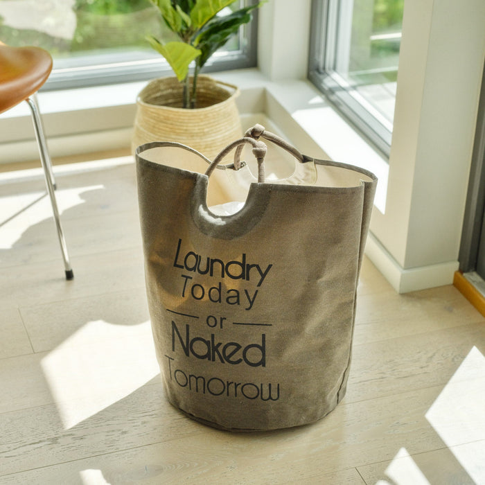 Laundry kurv gråbrun