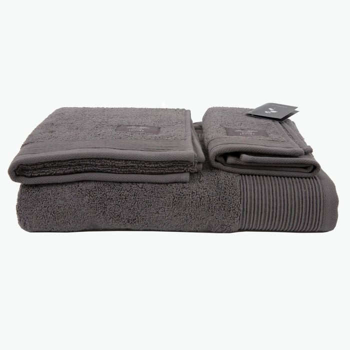 Luxury Stone Grey håndklesett