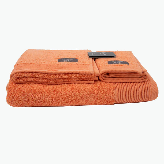 Luxury Dark Peach håndklesett