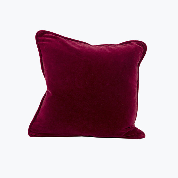 Burgundy Velvet pute 45x45 cm