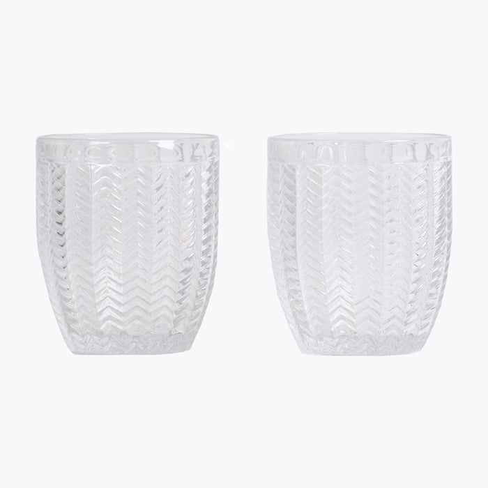 Carla vannglass 2 stk klart