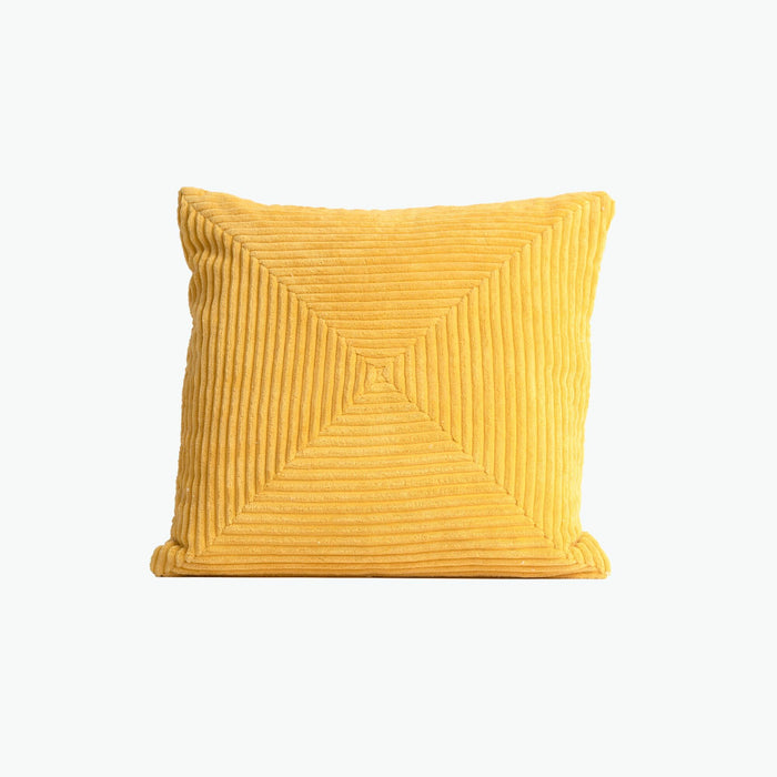 Square pute fløyel gul
