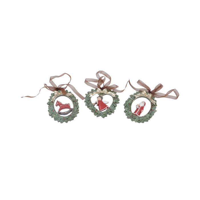 Christmas Spirit krans julepynt 3 stk