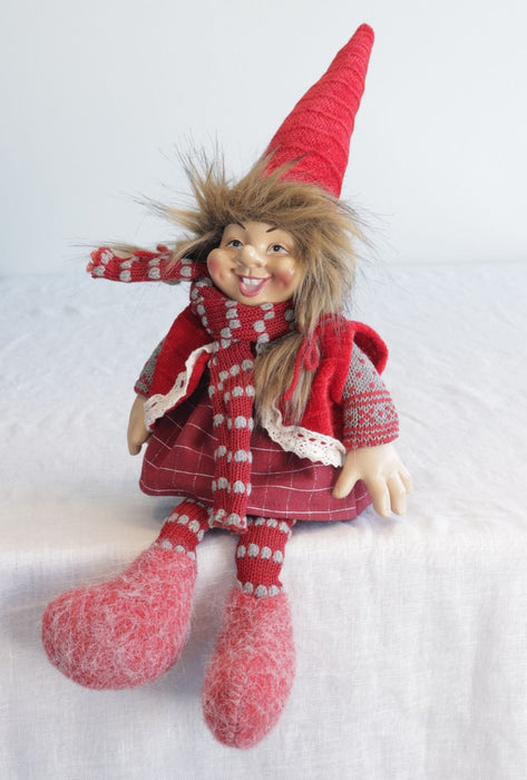 Santa nissejente sittende 46 cm