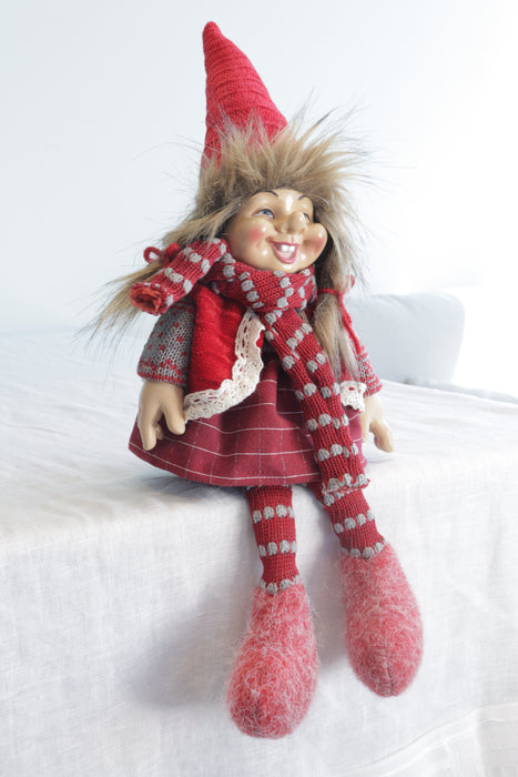 Santa nissejente sittende 46 cm