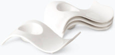 Hvit Lilje eggeglass 4 stk