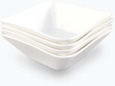 Hvit Lilje frokostskål 4 stk