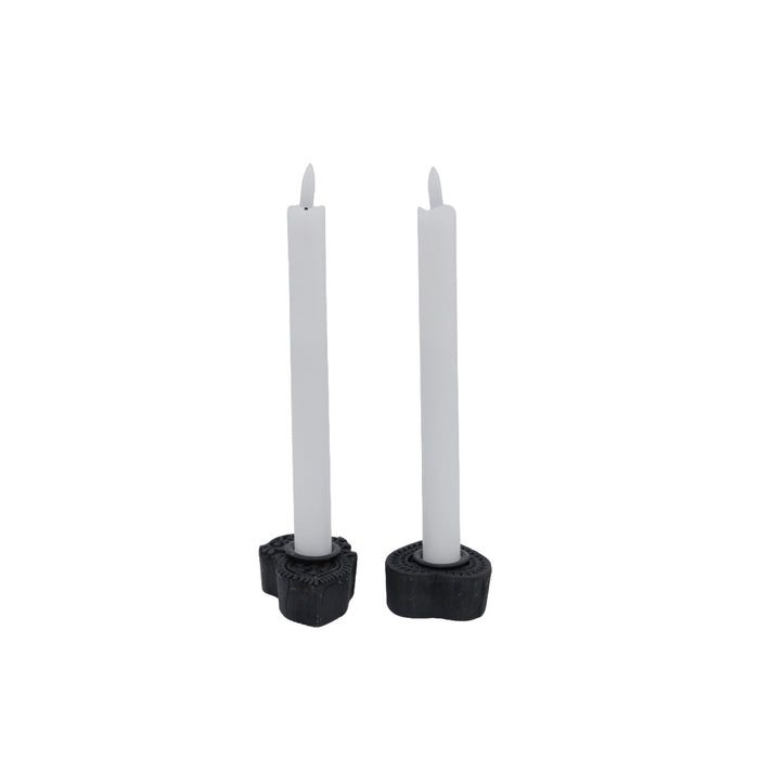 Candela kronelys hvit 2 stk