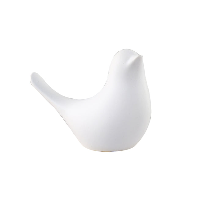 Bird figur hvit medium