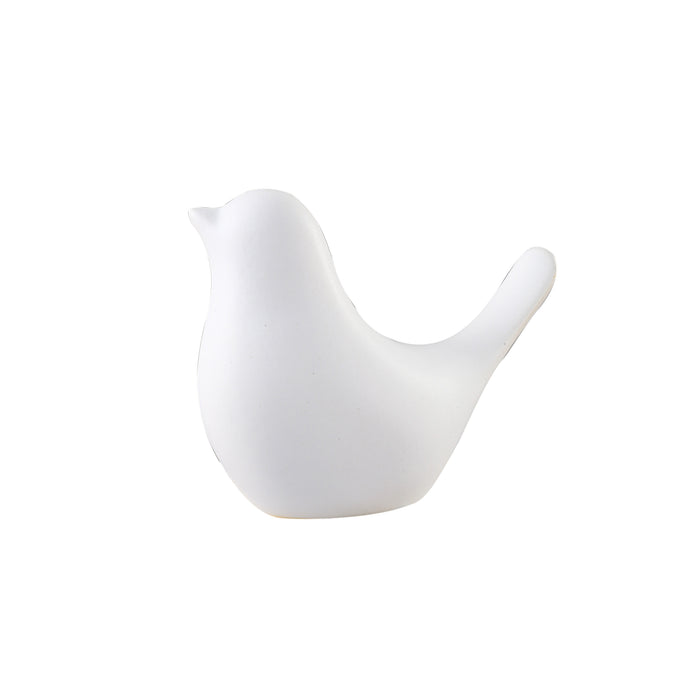 Bird figur hvit medium