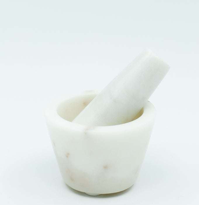 White Marble morter med støter