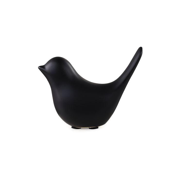 Bird figur svart liten
