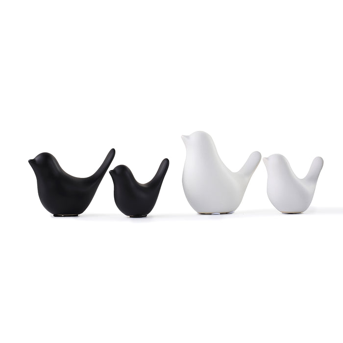 Bird figur svart large