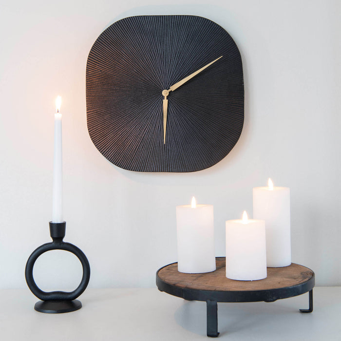 Onyx veggklokke