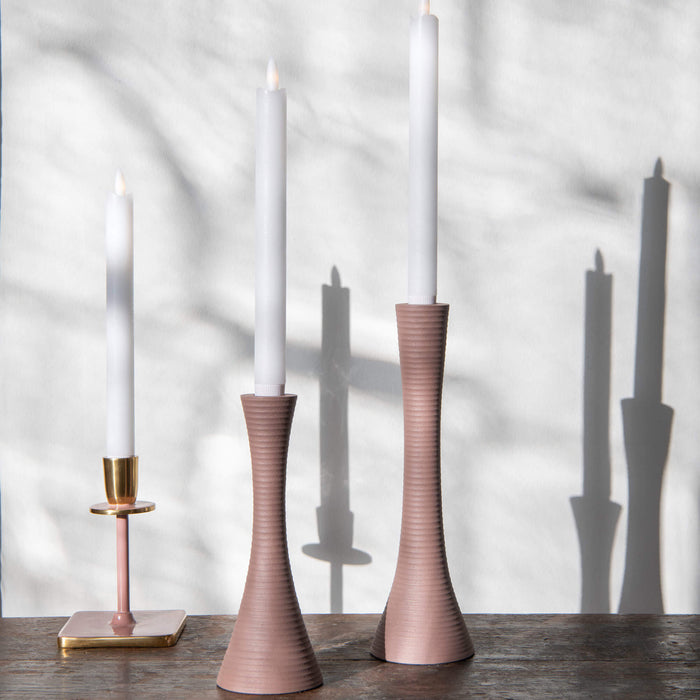 Shapes dusty pink lysestake høy H: 26 cm