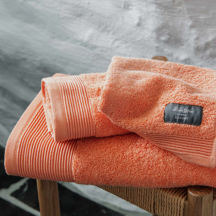 Luxury Dark Peach håndklesett