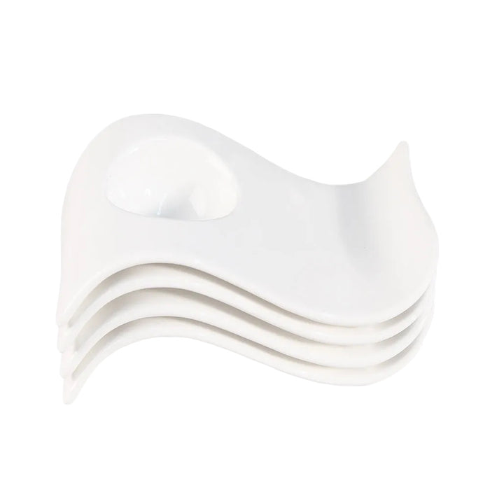 Hvit Lilje eggeglass 4 stk