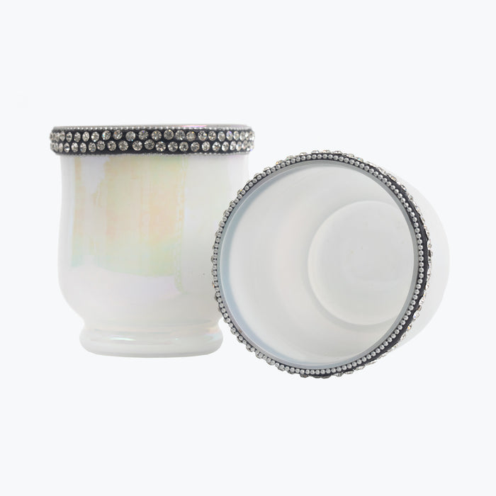 Sweet Candy hvit telysholder 2 stk