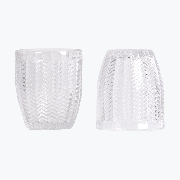 Carla vannglass 2 stk klart
