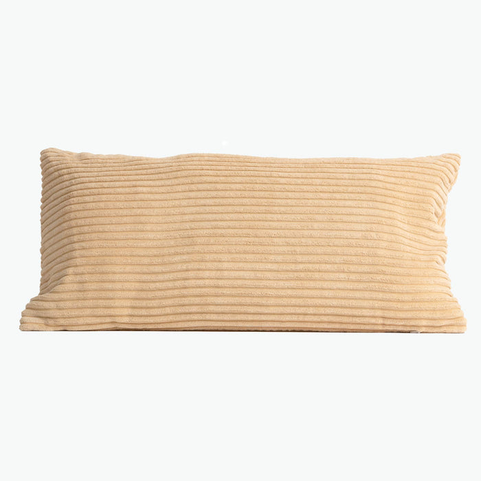 Square pute fløyel beige